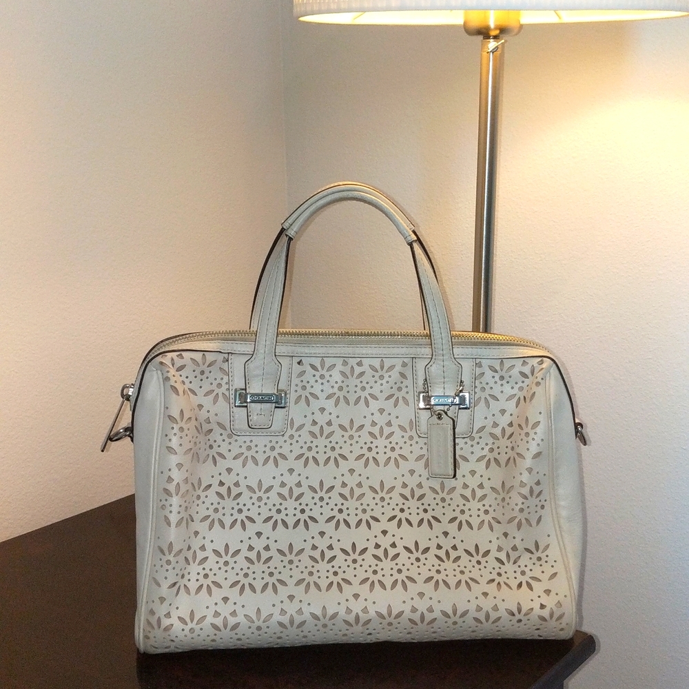 TAYLOR EYELET LEATHER SATCHEL